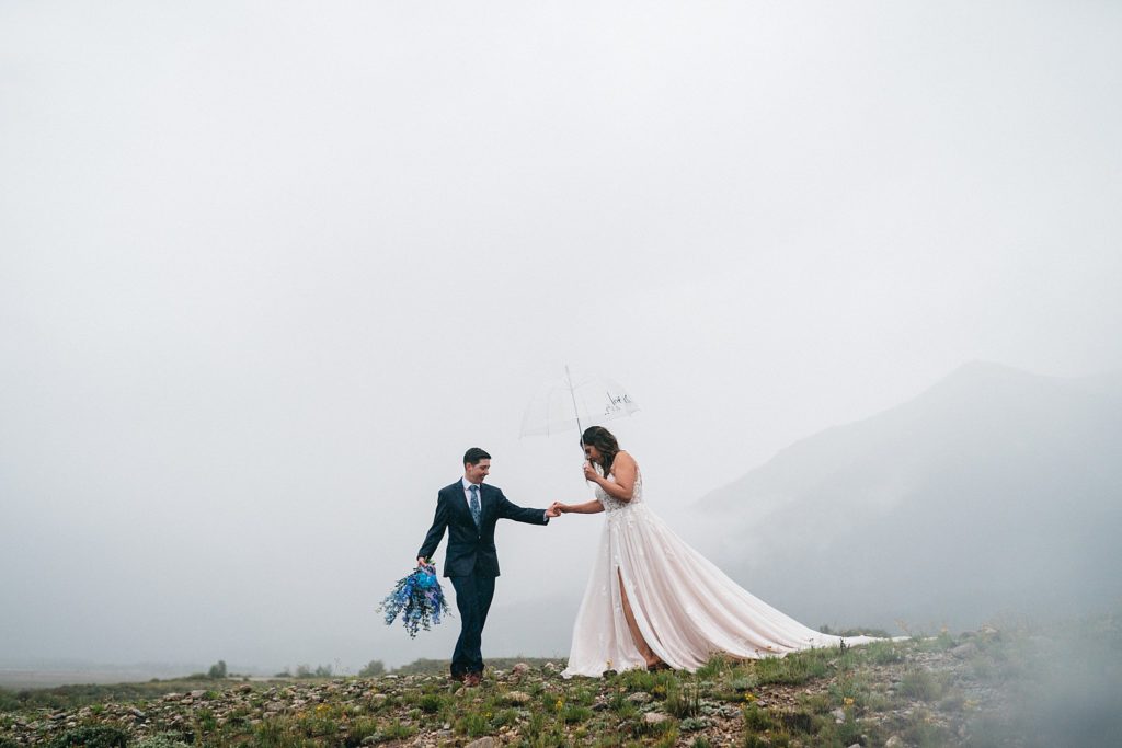 Twin Lakes Elopement In The Rain
