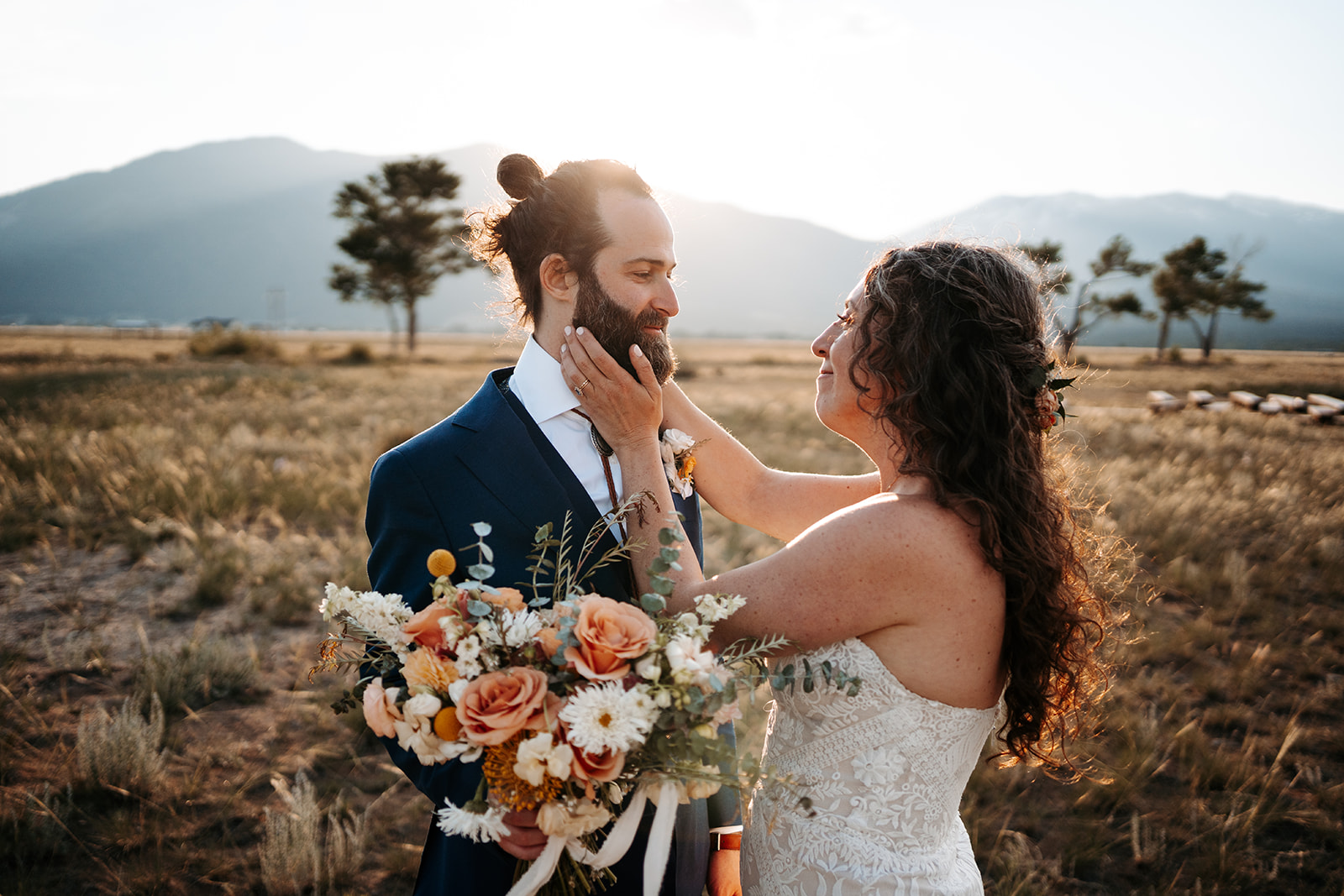 Barn At Sunset Ranch Spring Wedding